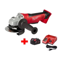 Best deal 👏 Grinders Milwaukee M18 18-Volt Lithium-Ion Cordless 4-1/2 In. Cut-Off/Grinder W/ M18 Starter Kit W/ (1) 5.0Ah Battery And Charger 👏
