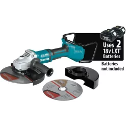 Buy 😍 Grinders Makita 18-Volt X2 LXT Lithium-Ion 36-Volt Brushless Cordless 9 In. Cut-Off/Angle Grinder With Electric Brake And AWS Tool-Only 👏