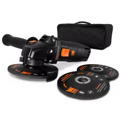 Budget 😀 Grinders WEN 7.5 Amp Corded 4-1/2 In. Angle Grinder With Reversible Handle, 3 Grinding Discs And Carrying Case 😀